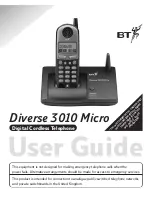 Preview for 1 page of BT Diverse 3010 User Manual