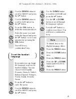 Предварительный просмотр 25 страницы BT Freelance XC 200 User Manual