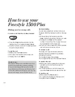 Preview for 14 page of BT Freestyle 1500 Plus User Manual