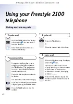 Preview for 12 page of BT Freestyle 2100 User Manual