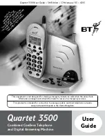 Preview for 1 page of BT FREESTYLE 3500 User Manual