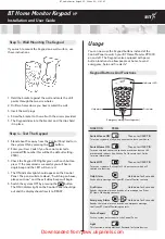 Preview for 2 page of BT Home monitor keypad Installation And User Manual