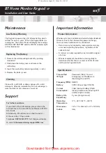 Preview for 4 page of BT Home monitor keypad Installation And User Manual