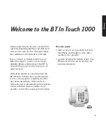 Preview for 5 page of BT IN TOUCH 1000 User Manual