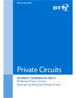 Предварительный просмотр 1 страницы BT NTU6 Operating Manual