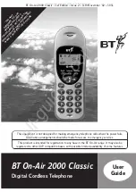 Preview for 1 page of BT ON-AIR 2000 CLASSIC User Manual