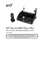 BT On-Air DECTf@x Plus User Manual preview