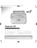 BT paperjet 50 User Manual предпросмотр