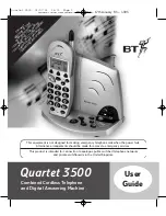 Preview for 1 page of BT QUARTET 3500 User Manual