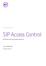 Preview for 1 page of BT SIP Quick Install Manual