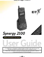 Предварительный просмотр 1 страницы BT SYNERGY 2100 User Manual