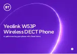 BT Yealink W53P Manual preview