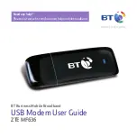 BT ZTE MF636 User Manual preview