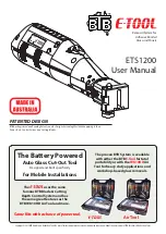 BTB ETS1200 E-Tool User Manual предпросмотр