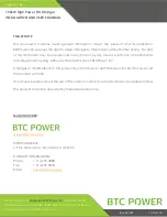 Предварительный просмотр 2 страницы BTCPower EVDSP-200-4-120-0-2-C-4-0 Installation And User Manual