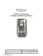 Предварительный просмотр 1 страницы BTCPower EVP-FC-25-001 Installation And Maintenance Manual