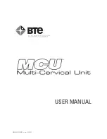 Предварительный просмотр 1 страницы BTE Technologies Multi-Cervical Unit User Manual