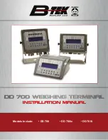 BTEK DD 700 Installation Manual предпросмотр