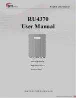 BTI Wireless RU4370 User Manual preview