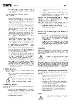 Preview for 48 page of BTI 9042722 Safety And Users Manual