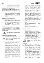 Preview for 49 page of BTI 9042722 Safety And Users Manual