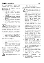 Preview for 62 page of BTI 9042722 Safety And Users Manual