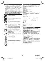 Предварительный просмотр 21 страницы BTI 9089234 Original Instructions Manual