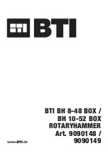 Предварительный просмотр 1 страницы BTI 9090148 Original Instructions Manual