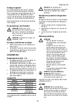 Предварительный просмотр 13 страницы BTI Profiline A-RS 18V Instruction Manual