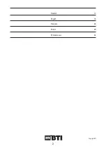 Preview for 2 page of BTI Profiline BTI-KLL 20 Operating Instructions Manual