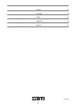 Preview for 3 page of BTI Profiline BTI-KLL 20 Operating Instructions Manual