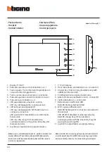 Предварительный просмотр 12 страницы Bticino 318012 Installation Manual