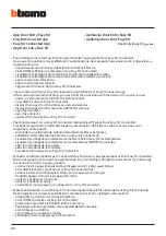 Предварительный просмотр 44 страницы Bticino 318012 Installation Manual