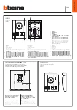 Preview for 1 page of Bticino 322020 Manual