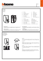 Preview for 1 page of Bticino 322040 Manual