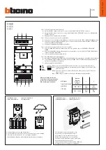 Bticino 323002 Quick Start Manual предпросмотр