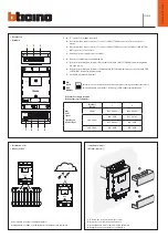 Bticino 323016 Quick Start Manual предпросмотр