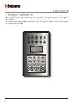 Preview for 4 page of Bticino 343100 Installer Manual