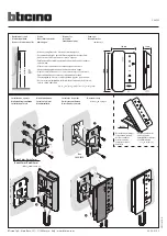 Preview for 1 page of Bticino 344292 Quick Start Manual