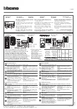 Preview for 1 page of Bticino 346250 Quick Start Manual