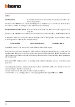 Предварительный просмотр 11 страницы Bticino 3489GSM Manual