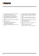 Предварительный просмотр 12 страницы Bticino 361311 Installation Manual