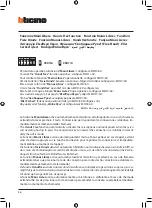 Предварительный просмотр 34 страницы Bticino 368611 Installation Manual