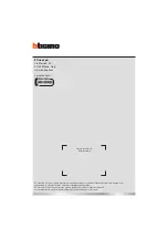 Предварительный просмотр 36 страницы Bticino 369211 Installation Manual