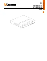 Bticino 391 115 User Manual preview