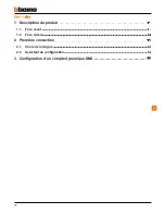 Предварительный просмотр 30 страницы Bticino 391115 Quick Start Manual
