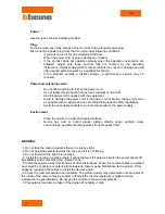 Предварительный просмотр 11 страницы Bticino 391861 User Manual