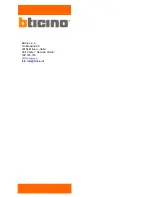 Предварительный просмотр 16 страницы Bticino 391861 User Manual