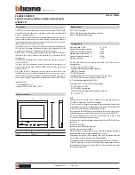 Bticino CLASSE 300X13E Manual предпросмотр