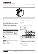 Bticino Classia W4411CM2 Quick Start Manual предпросмотр